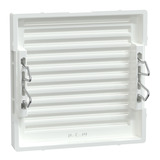 Merten Zentralplatte für Signalgeber aus Thermoplast glänzend weiß, Retail