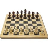 Noris Deluxe Holz - Schach & Dame, Brettspiel 