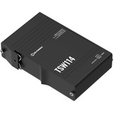 Teltonika TSW114, Switch schwarz, Ethernet Switch mit DIN-Schiene