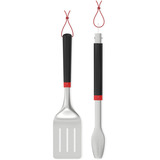 Weber Grillbesteck, 2-teilig edelstahl/schwarz, Wender und Grillzange