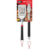 Weber Grillbesteck, 2-teilig edelstahl/schwarz, Wender und Grillzange