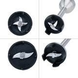 Wilfa Stabmixer Prostick IM4B-1000FP schwarz/edelstahl, 1.000 Watt, mit Zerkleinerer und Schneebesen, 2 Mixstäbe