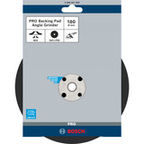 Bosch PRO Backing Pad, Stützteller für Fiberschleifscheiben 180mm, M14, Schleifteller weich, für Winkelschleifer mit Spannmutter