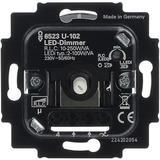 Busch-Jaeger Dimmer-Einsatz Typ 6523 U-102 für Retrofit-LED und konventionelle Leuchtmittel, Unterputz schwarz (matt), Retail