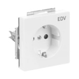 Busch-Jaeger Schutzkontakt-Steckdose mit Aufdruck EDV weiß, Retail