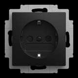 Busch-Jaeger Steckdose CEE 7/3 Typ F schwarz, Retail