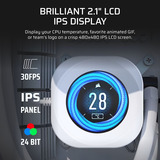 Corsair NAUTILUS RS LCD-Modul , Display 5.33 cm (2.1 Zoll), weiß, Für NAUTILUS RS- und RS ARGB-Serie