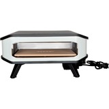 Cozze Pizzaofen 17", mit Tür / Hitzeschild schwarz/weiß, 2.200 Watt, für Pizzen bis ca. Ø 42cm