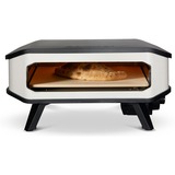 Cozze Pizzaofen 17", mit Tür / Hitzeschild schwarz/weiß, 2.200 Watt, für Pizzen bis ca. Ø 42cm