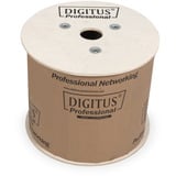 Digitus Professional Cat.6 U/UTP Erdverlegekabel simplex, Eca, PE-Mantel violett/schwarz, 500 Meter Trommel, Outdoor-Kabel