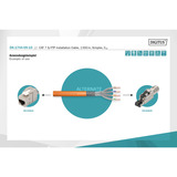 Digitus Professional Cat.7 S/FTP Verlegekabel simplex, Cca orange, 1.000 Meter Trommel