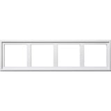 Gira Montageadapter vierfach weiß, Retail