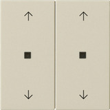 Gira Wippe zweifach mit Pfeilsymbolen und Kontrollfenster weiß, Retail