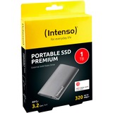 Intenso Premium 1 TB, Externe SSD anthrazit, USB-A 3.2 Gen 1 (5 Gbit/s), 1,8"
