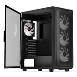 Krux Krux Orona, Tower-Gehäuse schwarz, Tempered Glass
