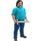 Mattel Minecraft Movie große Steve-Actionfigur, Spielfigur 30 cm große Sammelfigur