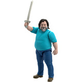 Mattel Minecraft Movie große Steve-Actionfigur, Spielfigur 30 cm große Sammelfigur