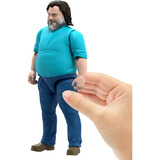Mattel Minecraft Movie große Steve-Actionfigur, Spielfigur 30 cm große Sammelfigur