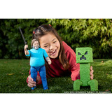 Mattel Minecraft Movie große Steve-Actionfigur, Spielfigur 30 cm große Sammelfigur