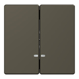 Merten Doppelwippe für Serien- und Doppeltaster-Einsatz, 2-fach, Metall bronze, Retail