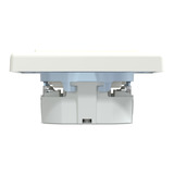 Merten Schutzkontaktsteckdose mit Schraubklemme und erhöhtem Berührungsschutz weiß, Retail