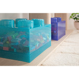 Room Copenhagen LEGO Storage Brick 4 Top Lid Glitter , Aufbewahrungsbox violett/transparent