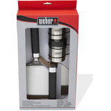 Weber Smashed Burger Set, für Plancha, 4-teilig , Presse edelstahl/schwarz