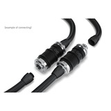 Alphacool ES Schnellverschluss BLH1A PushIn Male IG mit Schottverschraubung, Verbindung chrom