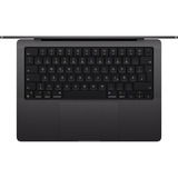 Apple MacBook Pro (14") 2024 CTO, Notebook schwarz, 24 GB, 512 GB (512 GB SSD), M4, MacOS, Deutsch, Nanotexturglas