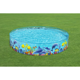 Bestway Fill 'N Fun Odyssey Pool, Schwimmbad mehrfarbig, Ø 244 cm