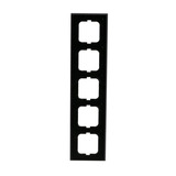 Busch-Jaeger Abdeckrahmen 5-fach, Abdeckung grau, Retail