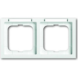 Busch-Jaeger Rahmen zwei fach mit waagerechter Beschriftung Retail