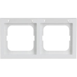 Busch-Jaeger Rahmen zwei fach mit waagerechter Beschriftung Retail