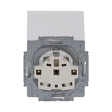 Busch-Jaeger Schutzkontaktsteckdose Einsatz mit erhöhtem Berührungsschutz weiß (matt), Retail