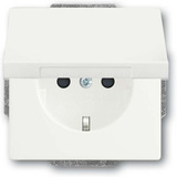 Busch-Jaeger Schutzkontaktsteckdose Einsatz mit erhöhtem Berührungsschutz weiß (matt), Retail