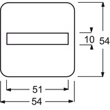 Busch-Jaeger Wippe weiß Symbol Klingel mit Beschriftungsfeld weiß, Retail
