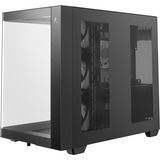 DeepCool CG530U 4F, Tower-Gehäuse schwarz, Gebogene Glasvitrine