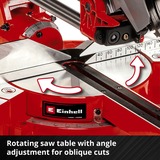 EINHELL Akku-Zug-Kapp-und Gehrungssäge TE-SM 36/210 Li-Solo, 36Volt (2x18V), Kapp- und Gehrungssäge rot, ohne Akku und Ladegerät