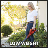 EINHELL Power X-Change Akku-Laubbläser GC-CL 18 Li E Kit, 18Volt rot/schwarz, Li-Ionen Akku 2,0Ah