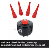 EINHELL Power X-Change Akku-Rasentrimmer GE-CT 18/25-1 Li-Solo, 18Volt rot/schwarz, ohne Akku und Ladegerät