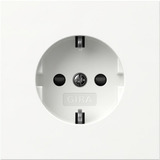 Gira Schutzkontaktsteckdose Typ F 16 Ampere 250 Volt mit erhöhtem Berührungsschutz weiß, Retail