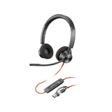 HP Poly Blackwire 3320 USB-C Stereo-Headset +USB-C/A-Adapter schwarz