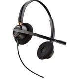 HP Poly EncorePro HW520 Binaurales Headset + Quick Disconnect schwarz, Noise Cancelling-Mikrofon