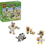 LEGO 21592 Minecraft Angriff des Hühnerreiters in der Wüste, Konstruktionsspielzeug 