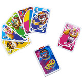 Mattel UNO Junior Paw Patrol The Mighty Movie Kartenspiel für Kinder mit 3 Schwierigkeitsstufen 