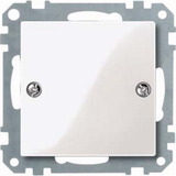 Merten Blindabdeckung mit Klappdeckel aus Thermoplast glänzend weiß, Retail