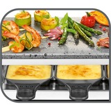 Tefal Raclette-Grill Pierrade PR457B grau/schwarz, 1.350 Watt, für 10 Personen