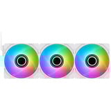 Thermaltake CT120 EX INFINITY, Gehäuselüfter weiß, 3er Pack, 124 mm