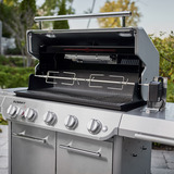 Weber Gasgrill Summit FS38 S, Edelstahl edelstahl, mit CRAFTED Basis-Rahmen und Sear Zone