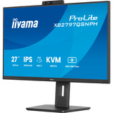 iiyama ProLite XB2797QSNPH-B1, LED-Monitor 68.5 cm (27 Zoll), schwarz (matt), QHD, IPS, Webcam, Mikro, USB-Hub